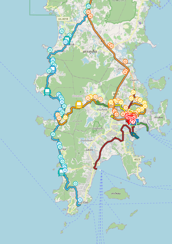 smartbus map in phuket to track live bus locations